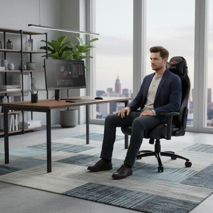 Herní křeslo Red Fighter C2, černé, odnímatelné polštářky Herní křeslo Red Fighter C2, černé, odnímatelné polštářky