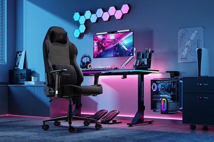 Herní židle Ultradesk OVERLORD, černá