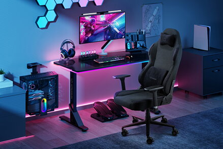 Herní židle Ultradesk OVERLORD, černá