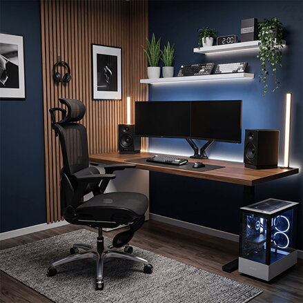 Ultradesk INNOVATOR Kancelářské ergonomické křeslo, černé