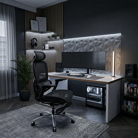 Ultradesk INNOVATOR Kancelářské ergonomické křeslo, černé