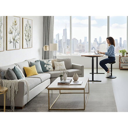 Powerton ERGO BALANC Kancelářská ergonomická stolička, černá