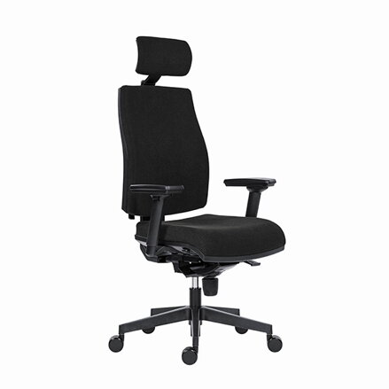 Powerton Kancelářské ergonomické křeslo Jana, Černé