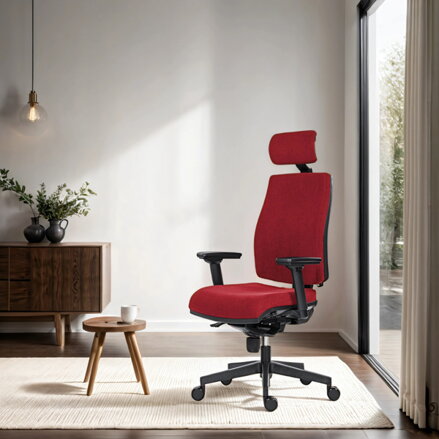 Powerton Kancelářské ergonomické křeslo Jana, Červené