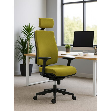 Powerton Kancelářské ergonomické křeslo Jana, Zelené