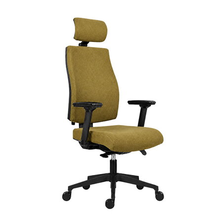 Powerton ERGO JANA Kancelářské ergonomické křeslo, žlutá