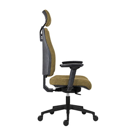 Powerton ERGO JANA Kancelářské ergonomické křeslo, žlutá