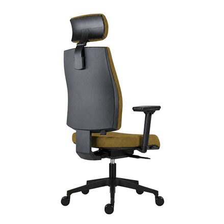 Powerton ERGO JANA Kancelářské ergonomické křeslo, žlutá