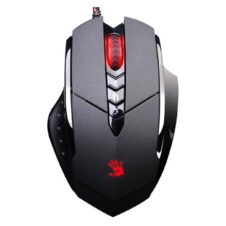 A4tech Myš Bloody V7, 3200DPI, optická, 7tl., 1 kolečko, drátová USB, černá, herní, V-Track, LAGLESS SHOTING, CORE 2