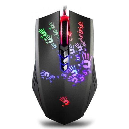 A4tech Myš BLOODY A60A, 4000DPI, optická, 8tl., drátová USB, color, herní, RGB podsvícení