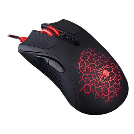 A4tech Myš Bloody A90A Blazing, 6200DPI, optická, 8tl., drátová USB, černá, herní, V-Track, CORE3
