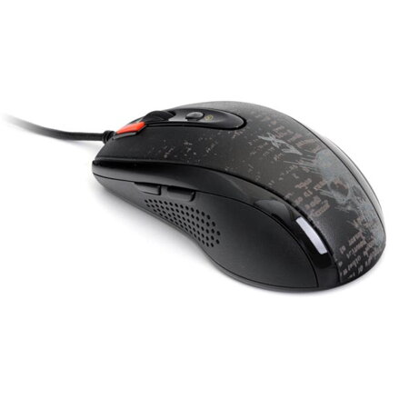A4tech Myš F5, 3000DPI, optická, 7tl., 1 kolečko, drátová USB, černá, herní, V-Track, paměť 160kB