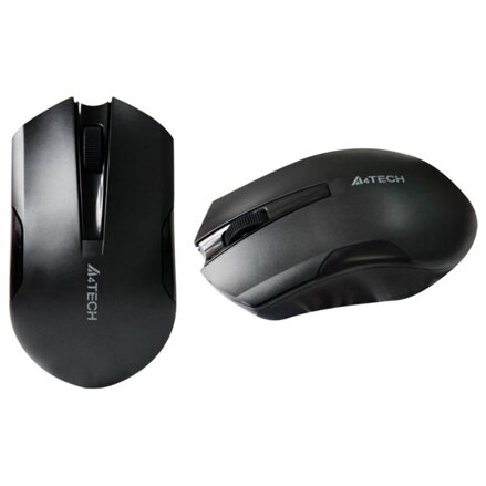 A4tech Myš G3-200N, 1000DPI, 2.4 [GHz], optická, 3tl., 1 kolečko, bezdrátová, černá, 1 ks AA, klasická, V-Track, PowerSaver