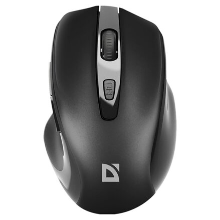 Defender Myš PRIME MB-053, 1600DPI, 2.4 [GHz], optická, 6tl., bezdrátová, černá, 1 ks AA, nanopřijímač, tichá