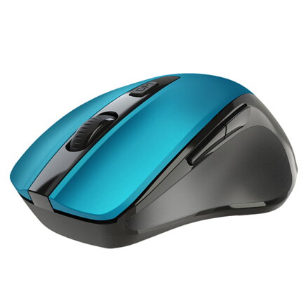 Defender Myš PRIME MB-053, 1600DPI, 2.4 [GHz], optická, 6tl., bezdrátová, tyrkysová, 1 ks AA, nanopřijímač, tichá