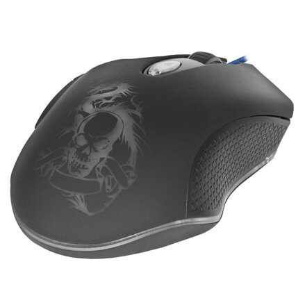 Myš drátová USB, Defender Sky Dragon GM-090L, poškozený obal, černá, optická, 3200DPI, .A-D, B, DOPRODEJ
