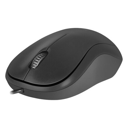 Defender Myš Patch MS-759, 1000DPI, optická, 3tl., 1 kolečko, drátová USB, černá, kancelářská, kompaktní