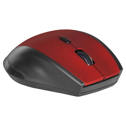 Defender Myš Accura MM-365, 1600DPI, 2.4 [GHz], optická, 6tl., 1 kolečko, bezdrátová, černo-červená, 2 ks AAA, nanopřijímač