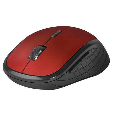 Defender Myš Hit MM-415, 1600DPI, 2.4 [GHz], optická, 6tl., 1 kolečko, bezdrátová, černo-červená, 2 ks AAA, nanopřijímač