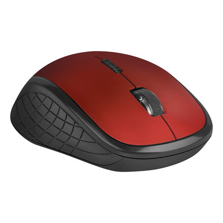 Defender Myš Hit MM-415, 1600DPI, 2.4 [GHz], optická, 6tl., 1 kolečko, bezdrátová, černo-červená, 2 ks AAA, nanopřijímač