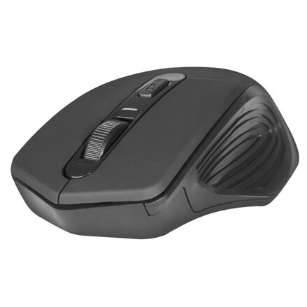 Defender Myš Datum MB-345, 1600DPI, 2.4 [GHz], optická, 4tl., 1 kolečko, bezdrátová, černá, 2 ks AAA, nanopřijímač, rozsah 10m