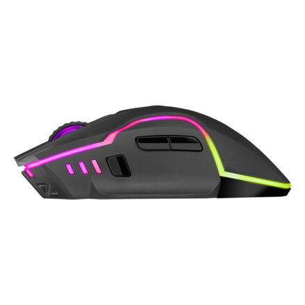 Defender Myš Oneshot GM-067 LED, 3200DPI, 2.4 [GHz], optická, 6tl., bezdrátová, černá, vestavěná baterie
