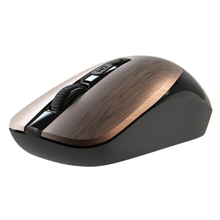 Defender Myš WAVE MM-995, 1600DPI, 2.4 [GHz], optická, 3tl., bezdrátová, bronzová, 1 ks AA, nanopřijímač, tichá