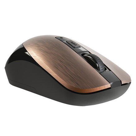 Defender Myš WAVE MM-995, 1600DPI, 2.4 [GHz], optická, 3tl., bezdrátová, bronzová, 1 ks AA, nanopřijímač, tichá