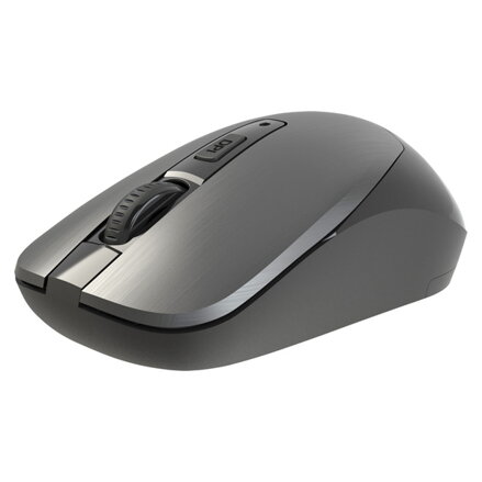 Defender Myš WAVE MM-995, 1600DPI, 2.4 [GHz], optická, 3tl., bezdrátová, stříbrná, 1 ks AA, nanopřijímač, tichá