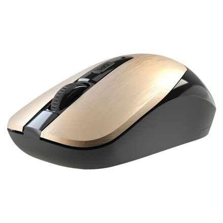 Defender Myš WAVE MM-995, 1600DPI, 2.4 [GHz], optická, 3tl., bezdrátová, zlatá, 1 ks AA, nanopřijímač, tichá