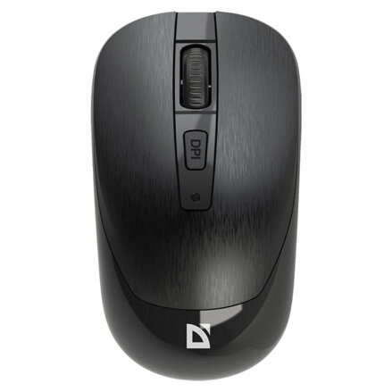Defender Myš WAVE MM-995, 1600DPI, 2.4 [GHz], optická, 3tl., bezdrátová, černá, 1 ks AA, nanopřijímač, tichá
