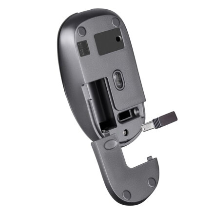Defender Myš WAVE MM-995, 1600DPI, 2.4 [GHz], optická, 3tl., bezdrátová, černá, 1 ks AA, nanopřijímač, tichá
