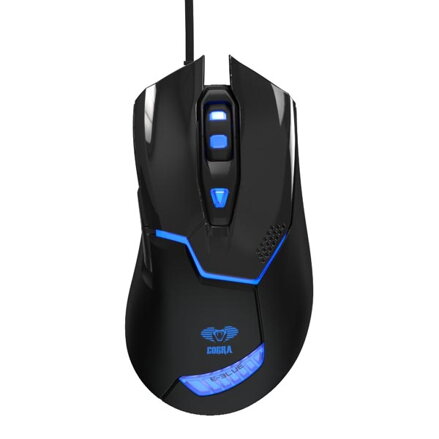 E-Blue Myš Cobra 622, 1600DPI, optická, 6tl., 1 kolečko, drátová USB, černá, herní