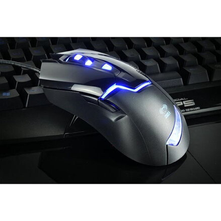 E-Blue Myš Cobra 622, 1600DPI, optická, 6tl., 1 kolečko, drátová USB, černá, herní