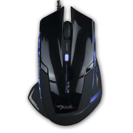 E-Blue Myš Mazer R, 2400DPI, optická, 6tl., 1 kolečko, drátová USB, černá, herní