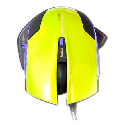 E-Blue Myš Mazer R, 2400DPI, optická, 6tl., 1 kolečko, drátová USB, zelená, herní