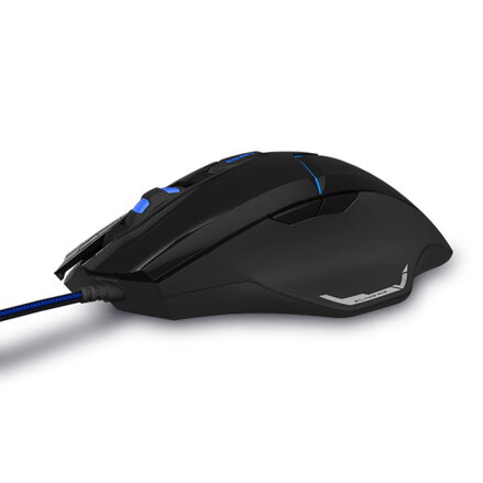 E-Blue Myš Mazer V2, 2500DPI, optická, 6tl., 1 kolečko, drátová USB, černá, herní