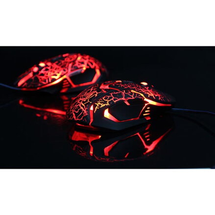 E-Blue Myš Auroza Gaming, 4000DPI, optická, 6tl., 1 kolečko, drátová USB, černá, herní