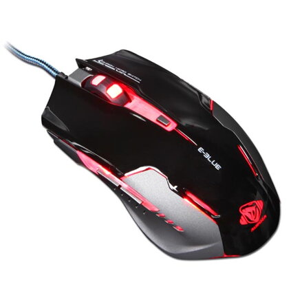 E-Blue Myš Auroza G, 3000DPI, optická, 6tl., 1 kolečko, drátová USB, černá, herní