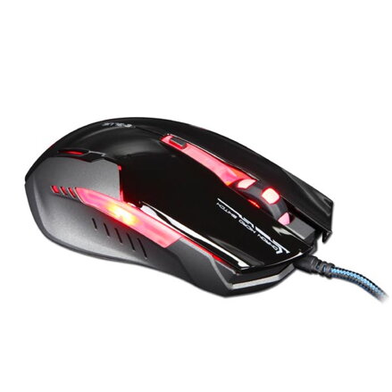 E-Blue Myš Auroza G, 3000DPI, optická, 6tl., 1 kolečko, drátová USB, černá, herní