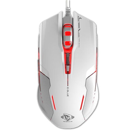 E-Blue Myš Auroza G, 3000DPI, optická, 6tl., 1 kolečko, drátová USB, bílá, herní