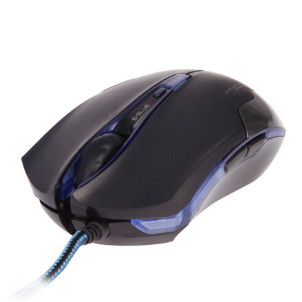 E-Blue Myš Cobra EMS653, 3000DPI, optická, 6tl., 1 kolečko, drátová USB, černá, herní