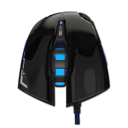 E-Blue Myš Mazer RX, optická, 6tl., 1 kolečko, drátová (USB), černá, 2500DPI, herní