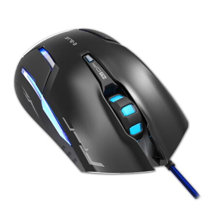 E-Blue Myš Mazer RX, optická, 6tl., 1 kolečko, drátová (USB), černá, 2500DPI, herní