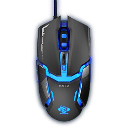 E-Blue Myš Auroza Type IM, 4000DPI, optická, 6tl., 1 kolečko, drátová USB, černá, herní