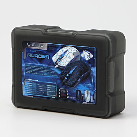 E-Blue Myš Auroza EMS636 Hexagon, 2500DPI, optická, 6tl., 1 kolečko, drátová USB, černá, herní