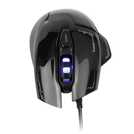 E-Blue Myš Mazer, 2500DPI, optická, 6tl., 1 kolečko, drátová USB, černá, herní