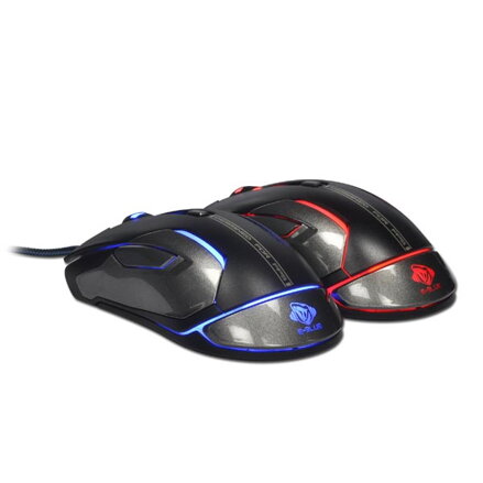 E-Blue Myš Auroza Gaming FPS, 8200DPI, laserová, 6tl., 1 kolečko, drátová USB, černá, herní, RGB podsvícení