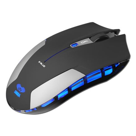 E-Blue Myš Cobra Jr., 1750DPI, 2.4 [GHz], optická, 6tl., 1 kolečko, bezdrátová, černá, 2 ks AAA