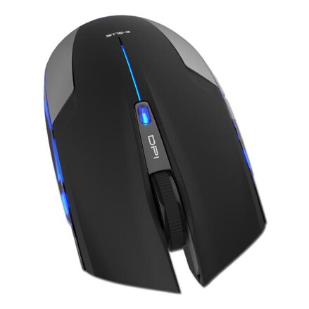 E-Blue Myš Cobra Jr., 1750DPI, 2.4 [GHz], optická, 6tl., 1 kolečko, bezdrátová, černá, 2 ks AAA